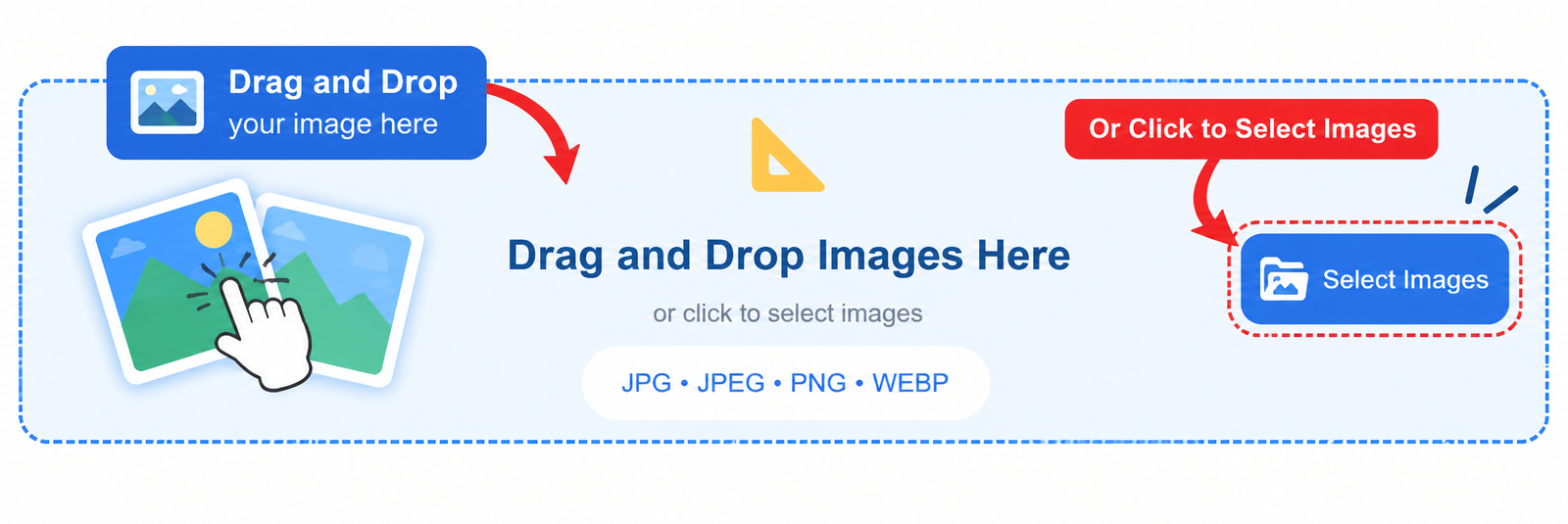 Upload image to resize images online tool