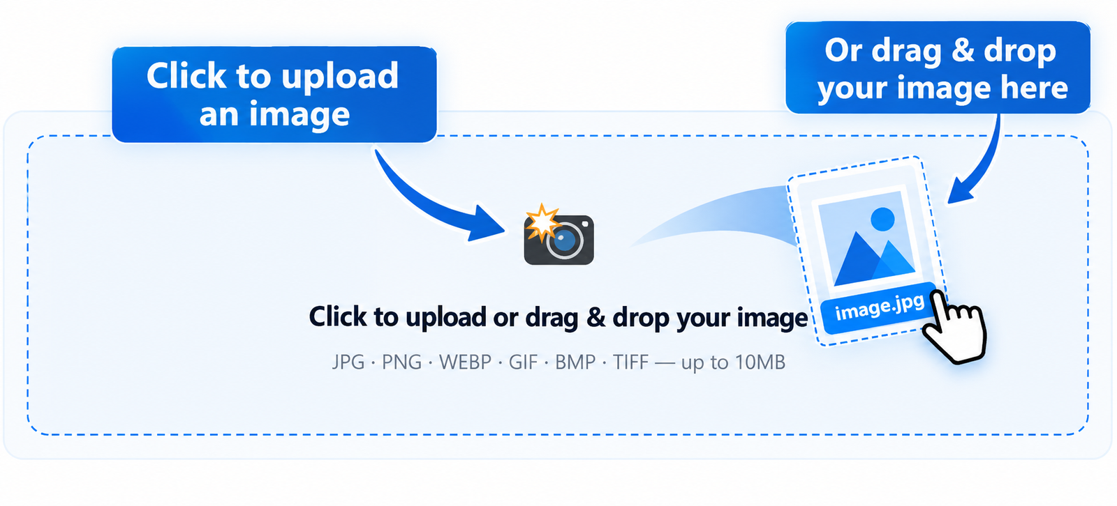 Upload an image to extract text with JPGJoin OCR tool