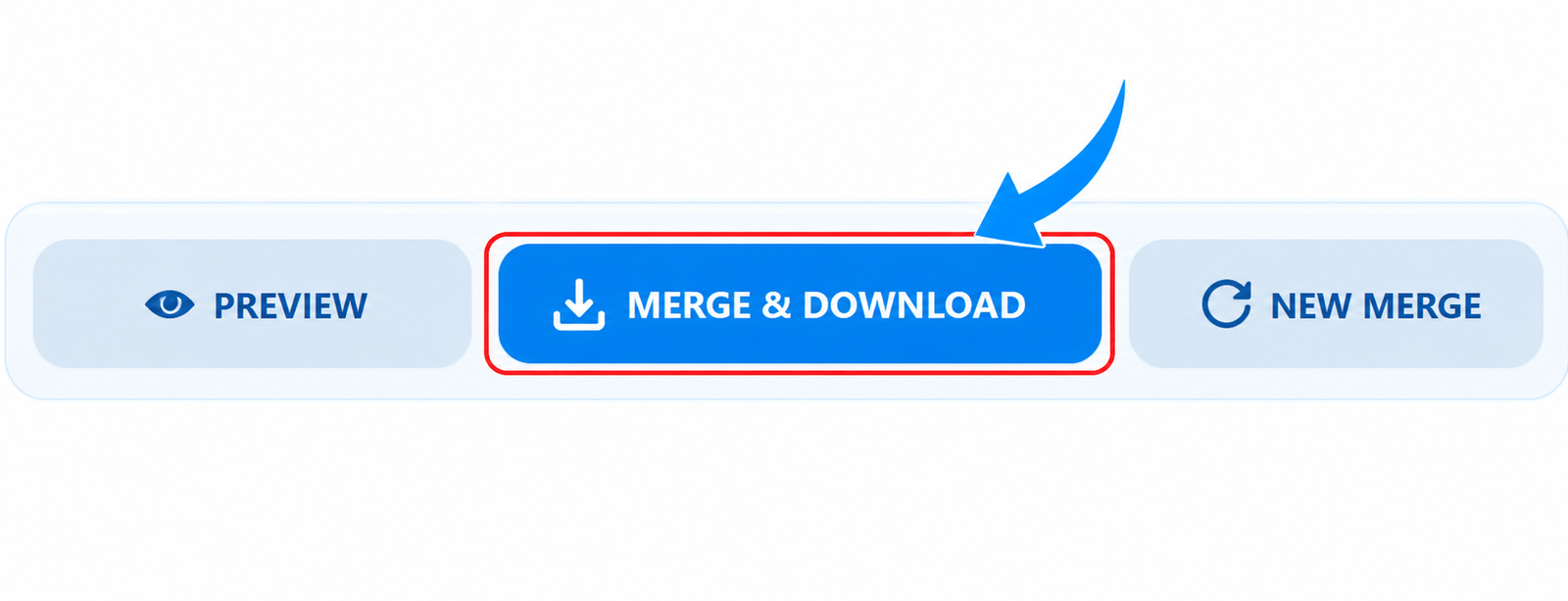 Download the merged ID card as a JPG, PNG, or PDF file